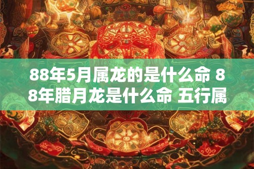 88年5月属龙的是什么命 88年腊月龙是什么命 五行属什么