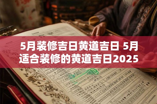 5月装修吉日黄道吉日 5月适合装修的黄道吉日2025