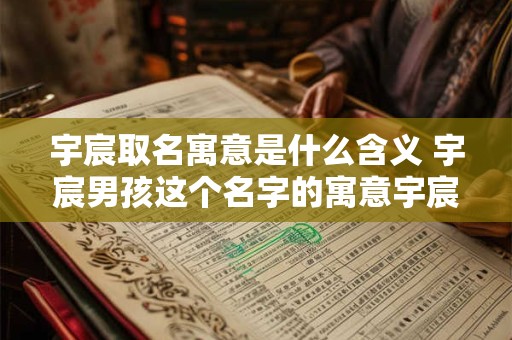 宇宸取名寓意是什么含义 宇宸男孩这个名字的寓意宇宸名享八字解