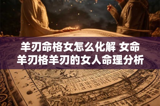 羊刃命格女怎么化解 女命羊刃格羊刃的女人命理分析