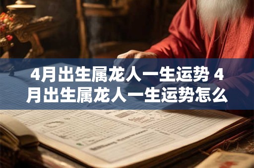 4月出生属龙人一生运势 4月出生属龙人一生运势怎么样 4月出生属龙人一生运势 4月出生属龙人一生运势怎么样