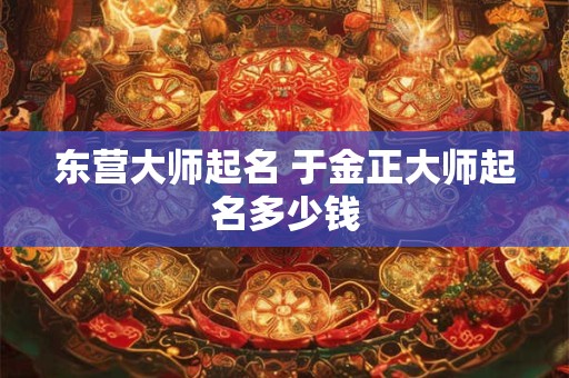 东营大师起名 于金正大师起名多少钱