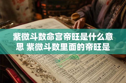 紫微斗数命宫帝旺是什么意思 紫微斗数里面的帝旺是什么意思