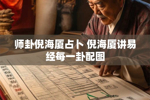 师卦倪海厦占卜 倪海厦讲易经每一卦配图
