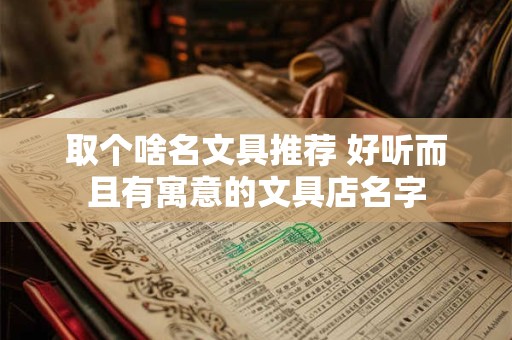 取个啥名文具推荐 好听而且有寓意的文具店名字