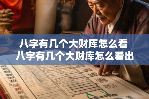 八字有几个大财库怎么看 八字有几个大财库怎么看出来