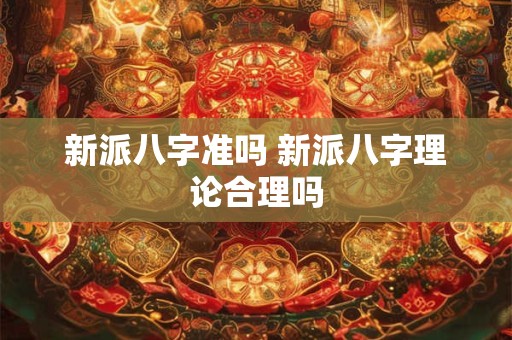 新派八字准吗 新派八字理论合理吗