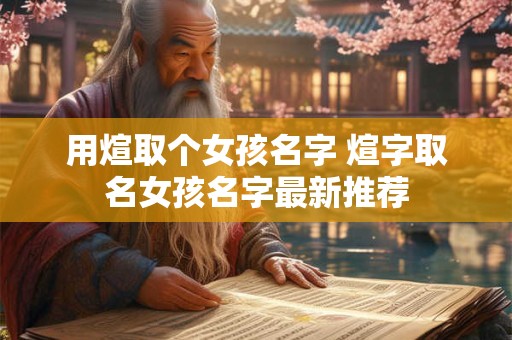 用煊取个女孩名字 煊字取名女孩名字最新推荐