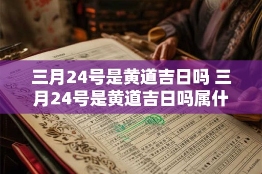 三月24号是黄道吉日吗 三月24号是黄道吉日吗属什么生肖