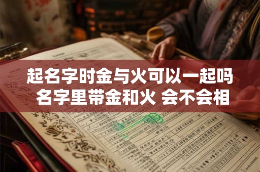 起名字时金与火可以一起吗 名字里带金和火 会不会相克