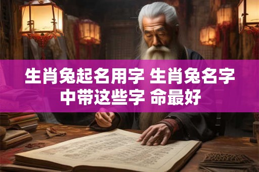生肖兔起名用字 生肖兔名字中带这些字 命最好