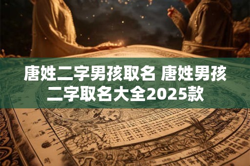 唐姓二字男孩取名 唐姓男孩二字取名大全2025款