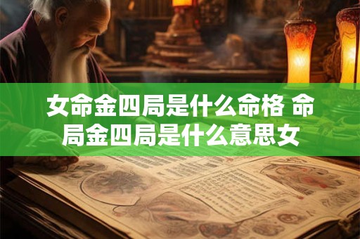 女命金四局是什么命格 命局金四局是什么意思女