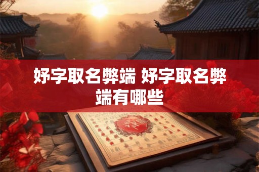 妤字取名弊端 妤字取名弊端有哪些