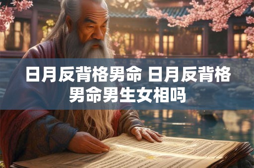 日月反背格男命 日月反背格男命男生女相吗