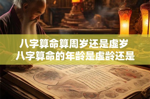 八字算命算周岁还是虚岁 八字算命的年龄是虚龄还是实龄