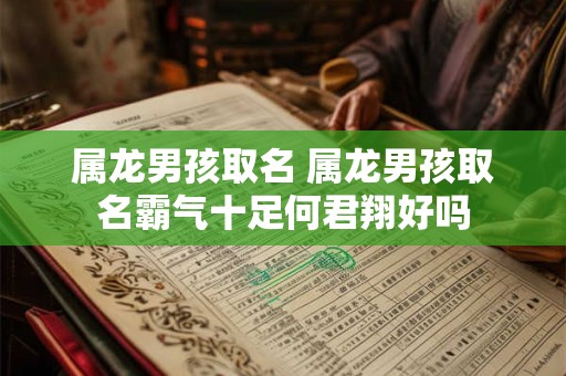 属龙男孩取名 属龙男孩取名霸气十足何君翔好吗