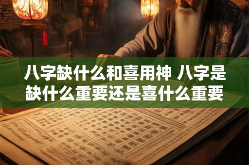 八字缺什么和喜用神 八字是缺什么重要还是喜什么重要