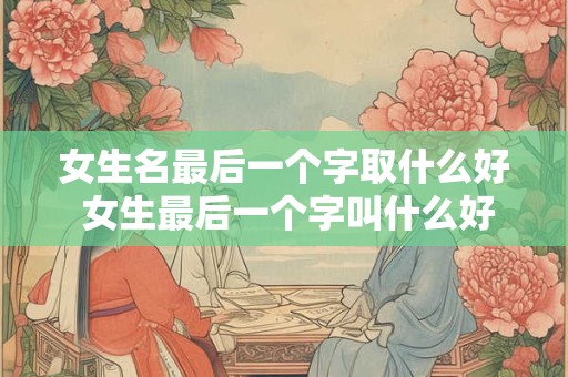 女生名最后一个字取什么好 女生最后一个字叫什么好