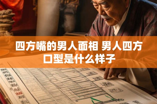 四方嘴的男人面相 男人四方口型是什么样子
