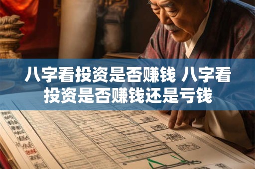 八字看投资是否赚钱 八字看投资是否赚钱还是亏钱