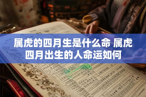 属虎的四月生是什么命 属虎四月出生的人命运如何
