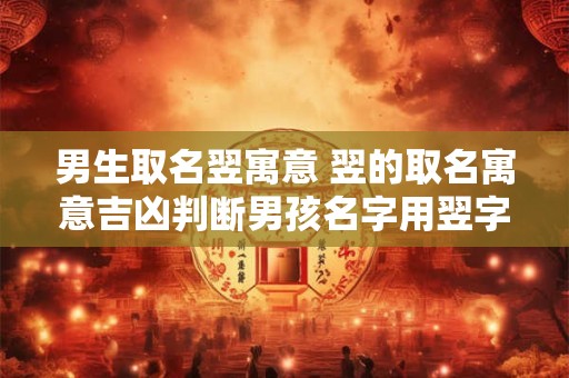 男生取名翌寓意 翌的取名寓意吉凶判断男孩名字用翌字如何搭配吉利