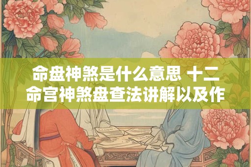 命盘神煞是什么意思 十二命宫神煞盘查法讲解以及作用