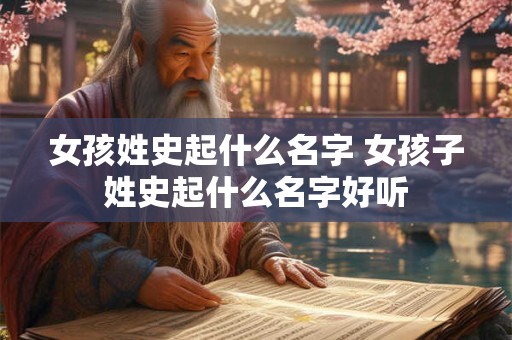 女孩姓史起什么名字 女孩子姓史起什么名字好听