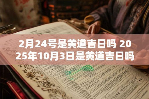 2月24号是黄道吉日吗 2025年10月3日是黄道吉日吗