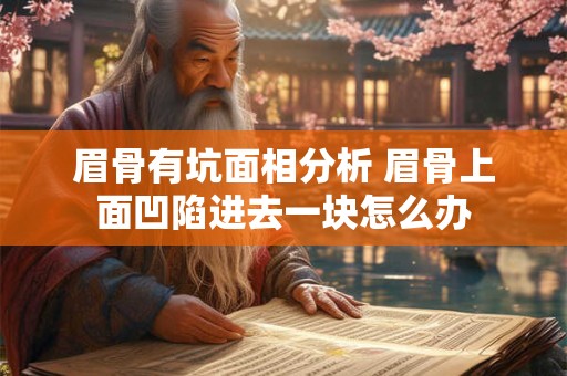 眉骨有坑面相分析 眉骨上面凹陷进去一块怎么办