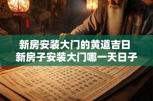 新房安装大门的黄道吉日 新房子安装大门哪一天日子好一点