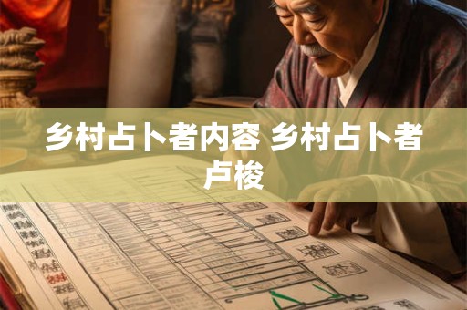 乡村占卜者内容 乡村占卜者卢梭