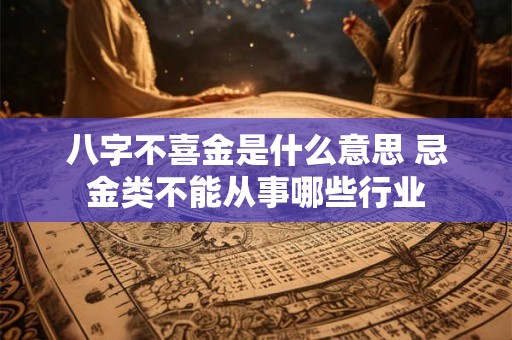 八字不喜金是什么意思 忌金类不能从事哪些行业