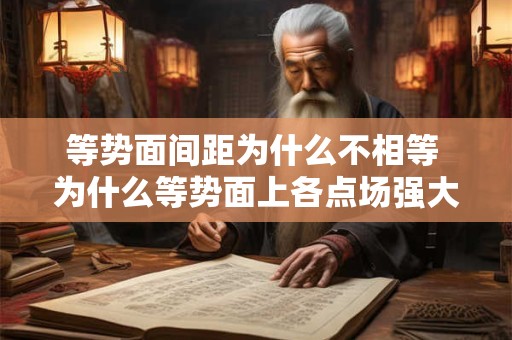 等势面间距为什么不相等 为什么等势面上各点场强大小不一定相等