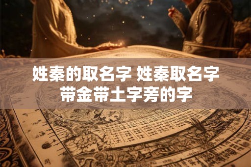 姓秦的取名字 姓秦取名字带金带土字旁的字