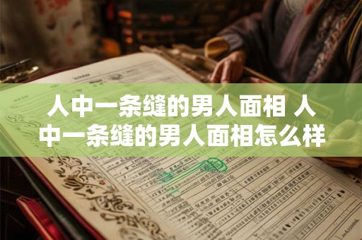 人中一条缝的男人面相 人中一条缝的男人面相怎么样