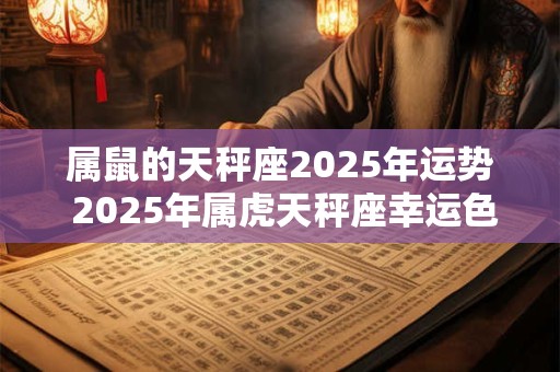 属鼠的天秤座2025年运势 2025年属虎天秤座幸运色