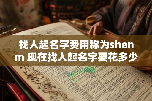 找人起名字费用称为shenm 现在找人起名字要花多少钱