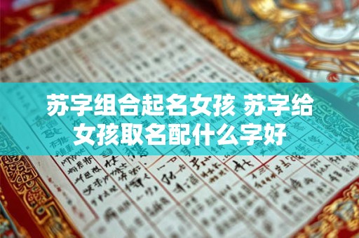 苏字组合起名女孩 苏字给女孩取名配什么字好