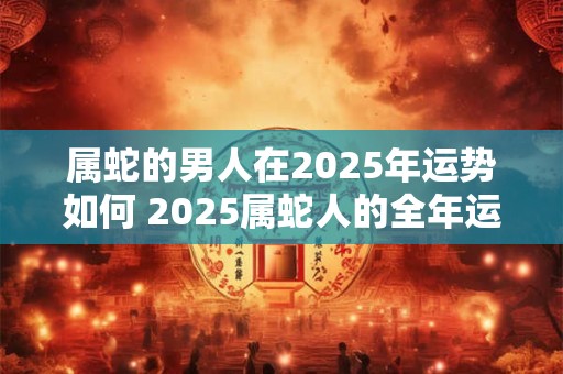 属蛇的男人在2025年运势如何 2025属蛇人的全年运势男性每月运势详解
