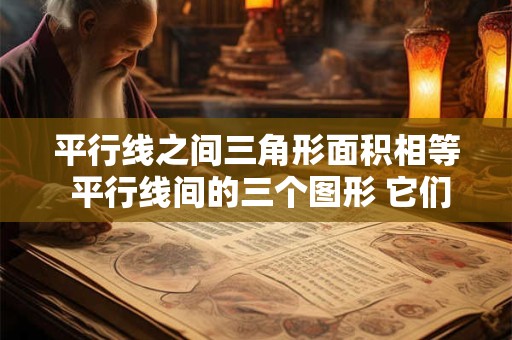 平行线之间三角形面积相等 平行线间的三个图形 它们的面积相比