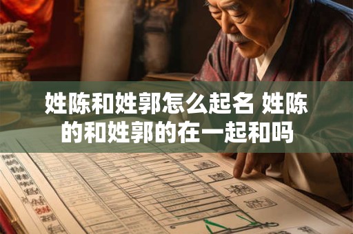 姓陈和姓郭怎么起名 姓陈的和姓郭的在一起和吗