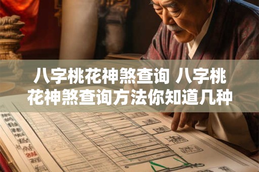 八字桃花神煞查询 八字桃花神煞查询方法你知道几种