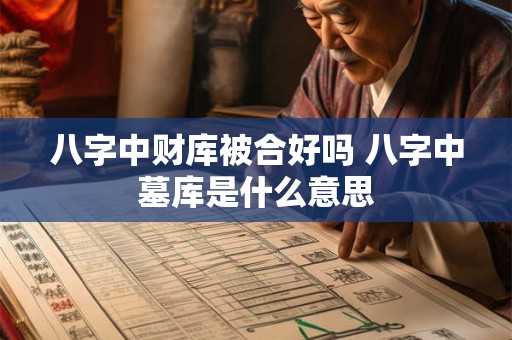 八字中财库被合好吗 八字中墓库是什么意思