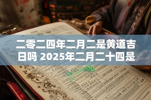 二零二四年二月二是黄道吉日吗 2025年二月二十四是黄道吉日吗