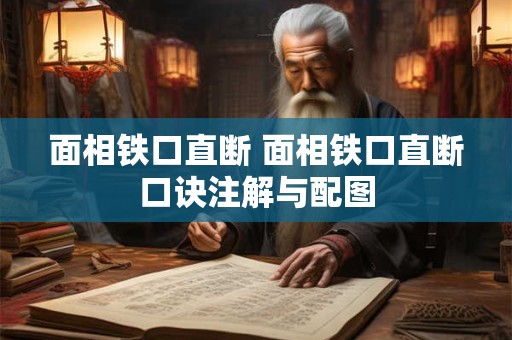 面相铁口直断 面相铁口直断口诀注解与配图