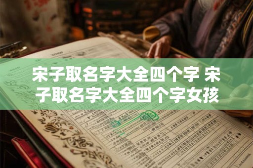 宋子取名字大全四个字 宋子取名字大全四个字女孩