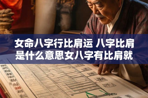 女命八字行比肩运 八字比肩是什么意思女八字有比肩就争夫