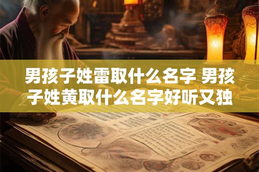 男孩子姓雷取什么名字 男孩子姓黄取什么名字好听又独特